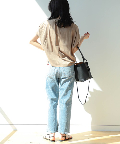 BEAMS HEART（ビームスハート）の「ビッグタック プルオーバー（Tシャツ/カットソー・レディース・ベージュ/オフホワイト/チャコールグレー/ブルー/グリーン系その他/ミント/サックスブルー・FREE）」の14枚目の写真