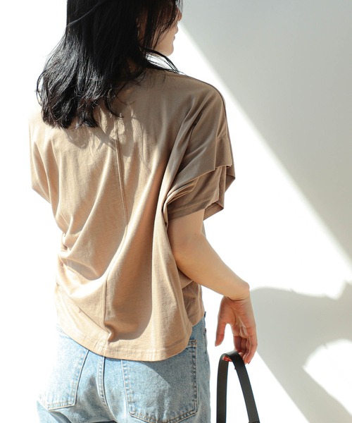 BEAMS HEART（ビームスハート）の「ビッグタック プルオーバー（Tシャツ/カットソー・レディース・ベージュ/オフホワイト/チャコールグレー/ブルー/グリーン系その他/ミント/サックスブルー・FREE）」の11枚目の写真