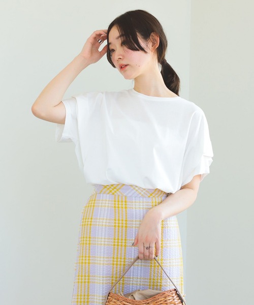 BEAMS HEART（ビームスハート）の「ビッグタック プルオーバー（Tシャツ/カットソー・レディース・ベージュ/オフホワイト/チャコールグレー/ブルー/グリーン系その他/ミント/サックスブルー・FREE）」の16枚目の写真