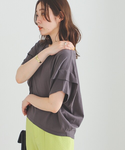 BEAMS HEART（ビームスハート）の「ビッグタック プルオーバー（Tシャツ/カットソー・レディース・ベージュ/オフホワイト/チャコールグレー/ブルー/グリーン系その他/ミント/サックスブルー・FREE）」の17枚目の写真