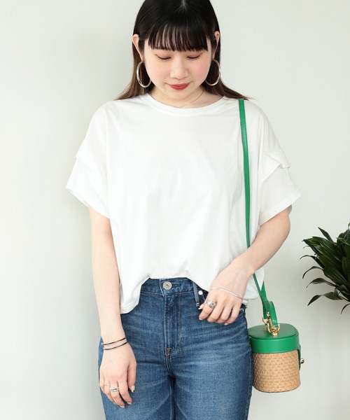 BEAMS HEART（ビームスハート）の「ビッグタック プルオーバー（Tシャツ/カットソー・レディース・ベージュ/オフホワイト/チャコールグレー/ブルー/グリーン系その他/ミント/サックスブルー・FREE）」の22枚目の写真