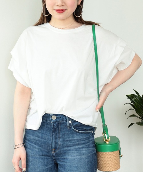 BEAMS HEART（ビームスハート）の「ビッグタック プルオーバー（Tシャツ/カットソー・レディース・ベージュ/オフホワイト/チャコールグレー/ブルー/グリーン系その他/ミント/サックスブルー・FREE）」の20枚目の写真