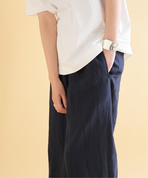 JOURNAL STANDARD（ジャーナルスタンダード）の「リネンランダムヘリンイージーパンツ（その他パンツ・レディース・ネイビー/カーキ/アイボリー・40/38/36）」の10枚目の写真