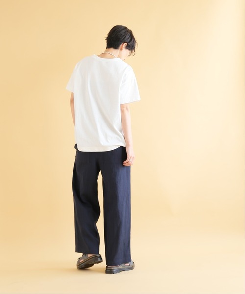 JOURNAL STANDARD（ジャーナルスタンダード）の「リネンランダムヘリンイージーパンツ（その他パンツ・レディース・ネイビー/カーキ/アイボリー・40/38/36）」の11枚目の写真