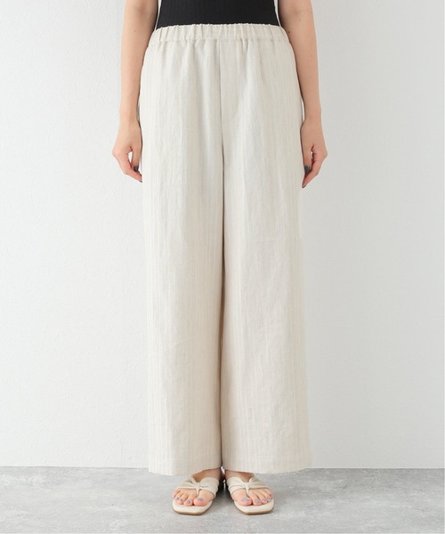 JOURNAL STANDARD（ジャーナルスタンダード）の「リネンランダムヘリンイージーパンツ（その他パンツ・レディース・ネイビー/カーキ/アイボリー・40/38/36）」の12枚目の写真