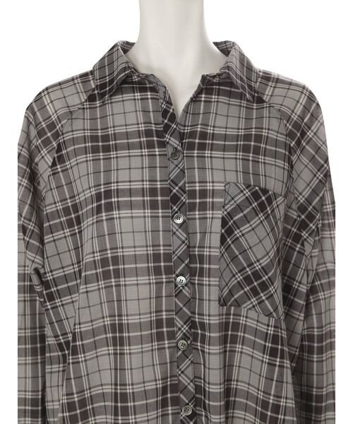 MERCURYDUO（マーキュリーデュオ）の「シアーチェックシャツ（シャツ/ブラウス・レディース・ブラック/ブラウン・FREE）」の16枚目の写真