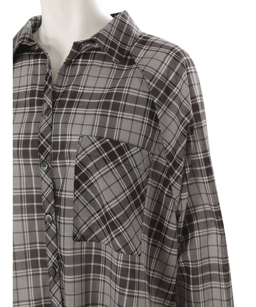 MERCURYDUO（マーキュリーデュオ）の「シアーチェックシャツ（シャツ/ブラウス・レディース・ブラック/ブラウン・FREE）」の18枚目の写真