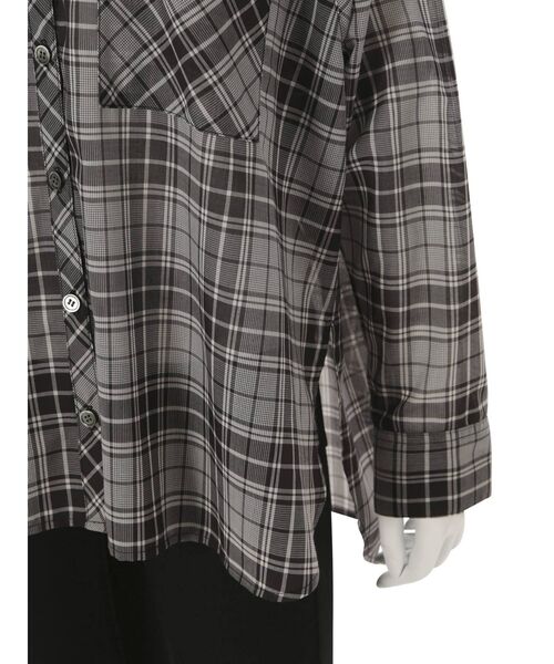 MERCURYDUO（マーキュリーデュオ）の「シアーチェックシャツ（シャツ/ブラウス・レディース・ブラック/ブラウン・FREE）」の19枚目の写真