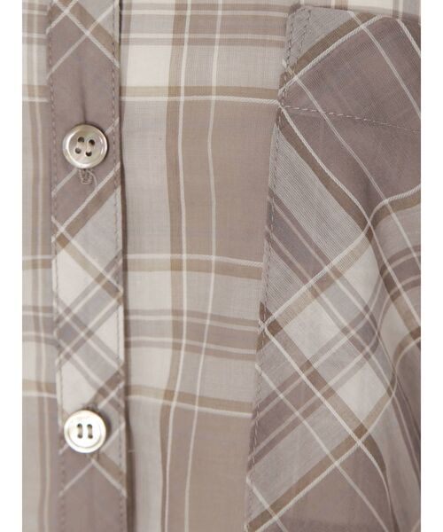 MERCURYDUO（マーキュリーデュオ）の「シアーチェックシャツ（シャツ/ブラウス・レディース・ブラック/ブラウン・FREE）」の21枚目の写真