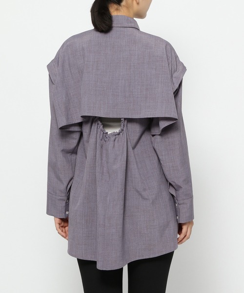 Heather(ヘザー)の「マルチWAY2Pセットシャツ 956564(シャツ/ブラウス・レディース・グレー/オレンジ/アイボリー・FREE)」の8枚目の写真