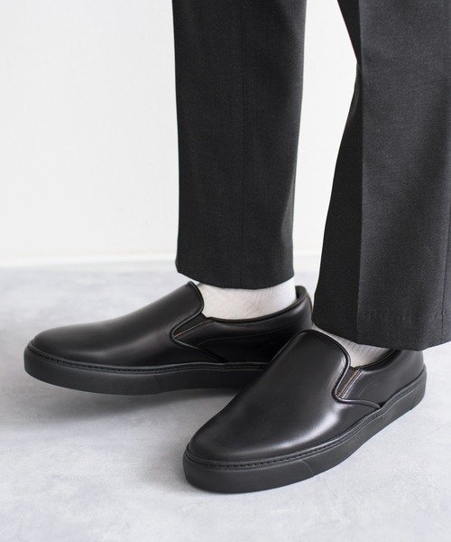 TOSS（トス）の「TOSS トス / Lance ランス レザーサイドゴアスリッポン ホーウィン / TS149-6B（スリッポン・メンズ・ブラック・9/8/10/7）」の14枚目の写真