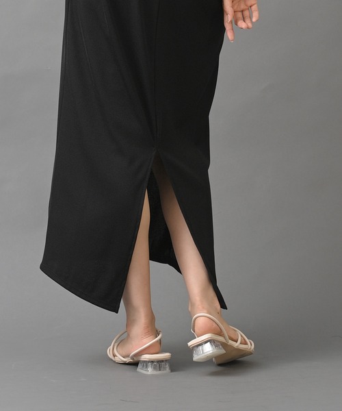 R・P・S pura(アールピーエスピューラ)の「【WEB限定】pura BACKスリットノースリーブワンピース(ワンピース・レディース・ブラック/グリーン/ライトベージュ・フリー)」の11枚目の写真