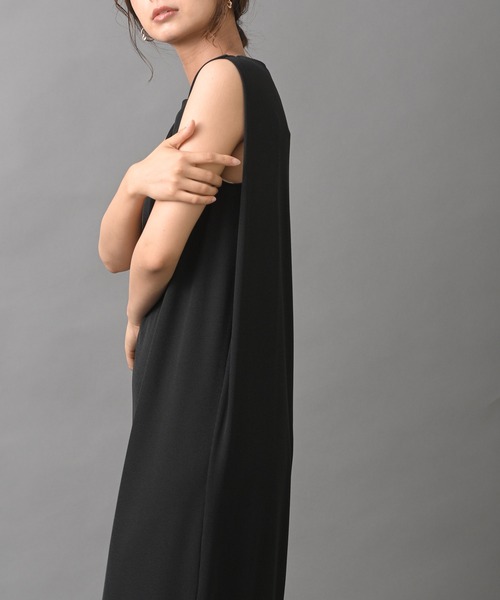 R・P・S pura(アールピーエスピューラ)の「【WEB限定】pura BACKスリットノースリーブワンピース(ワンピース・レディース・ブラック/グリーン/ライトベージュ・フリー)」の12枚目の写真