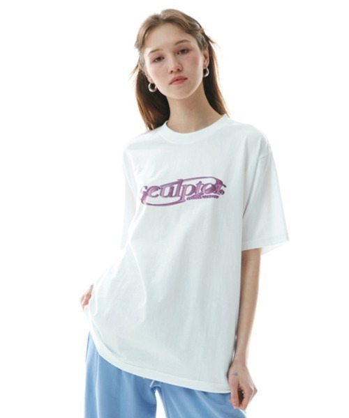 SCULPTOR（スカルプター）の「3D LOGO TEE/3DロゴTシャツ（Tシャツ/カットソー・レディース・モカ/ブラック/ホワイト・MEDIUM/LARGE/X-LARGE/SMALL）」の5枚目の写真