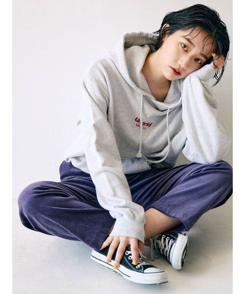 Ungrid（アングリッド）の「【10周年限定】Ungridエンブロイダリーパーカー（パーカー・レディース・オフホワイト/ライトグレー/ブラック・FREE）」の8枚目の写真