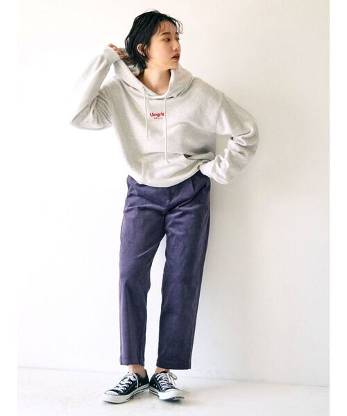 Ungrid（アングリッド）の「【10周年限定】Ungridエンブロイダリーパーカー（パーカー・レディース・オフホワイト/ライトグレー/ブラック・FREE）」の15枚目の写真