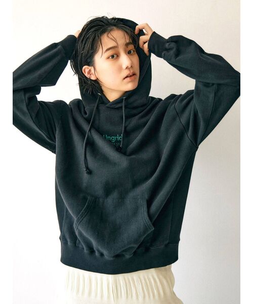 Ungrid（アングリッド）の「【10周年限定】Ungridエンブロイダリーパーカー（パーカー・レディース・オフホワイト/ライトグレー/ブラック・FREE）」の14枚目の写真