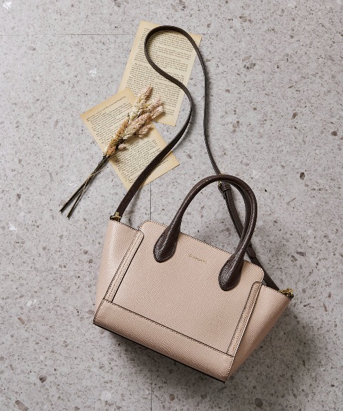 & chouette(アンドシュエット)の「★【SPECIAL PRICE】バイカラー2wayハンドバッグ(ハンドバッグ)」|ピンク