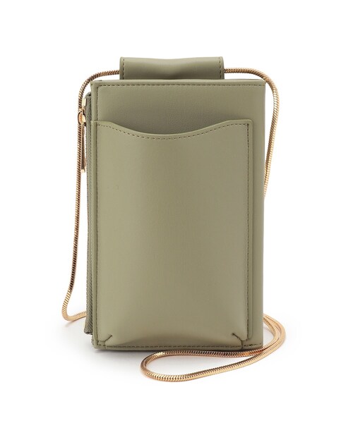 THE SHOP TK （ザ ショップ ティーケー ）の「◆ウォレットスマホミニショルダー（ショルダーバッグ・レディース・ブラック/カーキ/シルバー/ベージュ系4/ブラウン系・99）」の4枚目の写真
