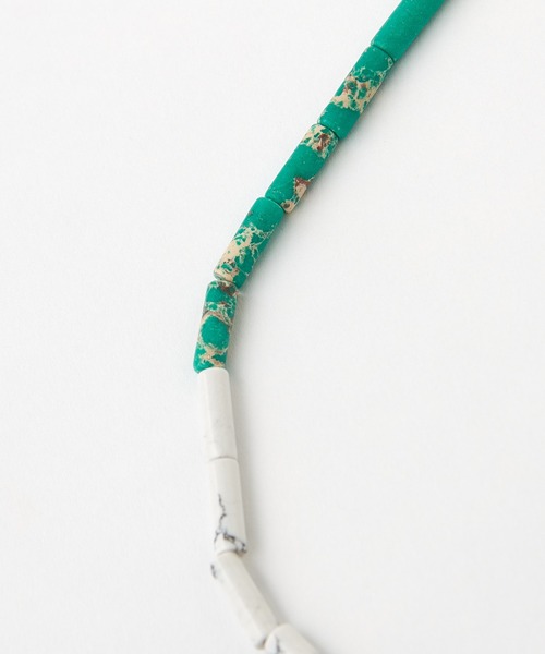 CIAOPANIC TYPY（チャオパニックティピー）の「ターコイズビーズネックレス（ネックレス・レディース・ブラック/グリーン・ONE SIZE）」の7枚目の写真