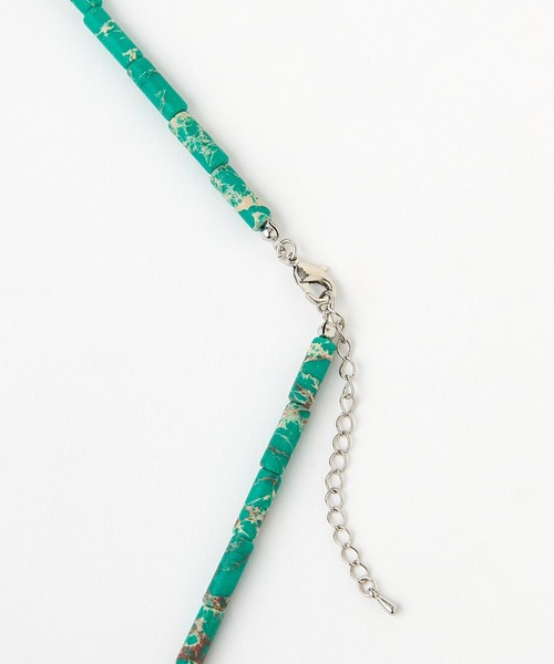 CIAOPANIC TYPY（チャオパニックティピー）の「ターコイズビーズネックレス（ネックレス・レディース・ブラック/グリーン・ONE SIZE）」の8枚目の写真