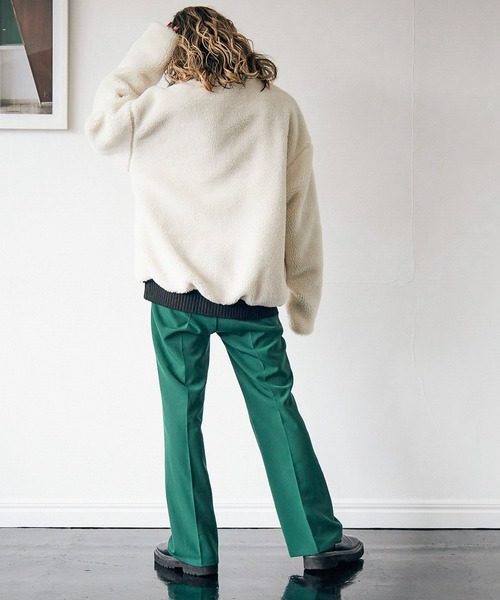 PBLIM(ページボーイリム)の「【PAGEBOYLIM】ボアブルゾン(ブルゾン・レディース・ブラック/アイボリー/レオパード・MEDIUM/LARGE)」の11枚目の写真