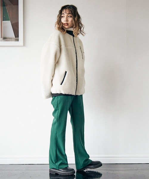 PBLIM(ページボーイリム)の「【PAGEBOYLIM】ボアブルゾン(ブルゾン・レディース・ブラック/アイボリー/レオパード・MEDIUM/LARGE)」の12枚目の写真