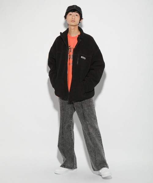 PBLIM(ページボーイリム)の「【PAGEBOYLIM】ボアブルゾン(ブルゾン・レディース・ブラック/アイボリー/レオパード・MEDIUM/LARGE)」の17枚目の写真