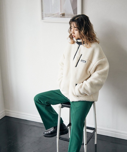 PBLIM(ページボーイリム)の「【PAGEBOYLIM】ボアブルゾン(ブルゾン・レディース・ブラック/アイボリー/レオパード・MEDIUM/LARGE)」の5枚目の写真