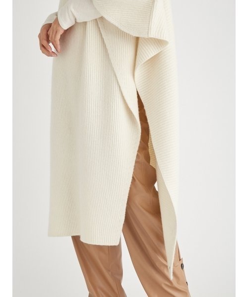 FRAY I.D（フレイアイディー）の「3WAYニットポンチョ（ポンチョ・レディース・ベージュ/ブルー/アイボリー・FREE）」の15枚目の写真