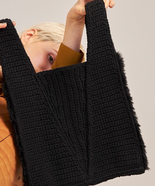 Laugoa（ラウゴア）の「LOWN（トートバッグ・レディース・ブラック/アイボリー・9）」の10枚目の写真