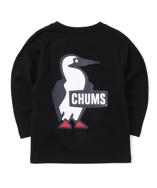 CHUMS（チャムス）の「【CHUMS】Kid's Booby Logo L/S T-Shirt（Tシャツ/カットソー・キッズ・ホワイト/ブラック/ネイビー/カーキ/パープル/ベージュ・SMALL/MEDIUM/LARGE/X-LARGE）」の3枚目の写真