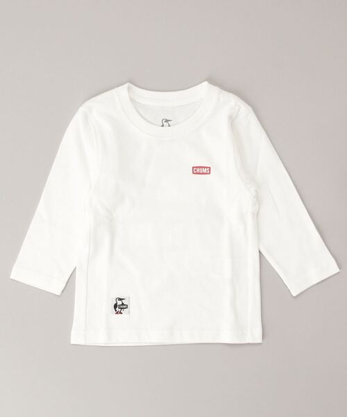 CHUMS（チャムス）の「【CHUMS】Kid's Booby Logo L/S T-Shirt（Tシャツ/カットソー・キッズ・ホワイト/ブラック/ネイビー/カーキ/パープル/ベージュ・SMALL/MEDIUM/LARGE/X-LARGE）」の15枚目の写真