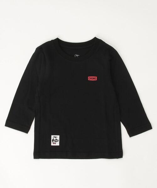 CHUMS（チャムス）の「【CHUMS】Kid's Booby Logo L/S T-Shirt（Tシャツ/カットソー・キッズ・ホワイト/ブラック/ネイビー/カーキ/パープル/ベージュ・SMALL/MEDIUM/LARGE/X-LARGE）」の16枚目の写真