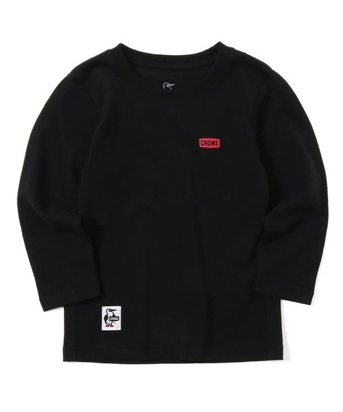 CHUMS（チャムス）の「【CHUMS】Kid's Booby Logo L/S T-Shirt（Tシャツ/カットソー・キッズ・ホワイト/ブラック/ネイビー/カーキ/パープル/ベージュ・SMALL/MEDIUM/LARGE/X-LARGE）」の8枚目の写真