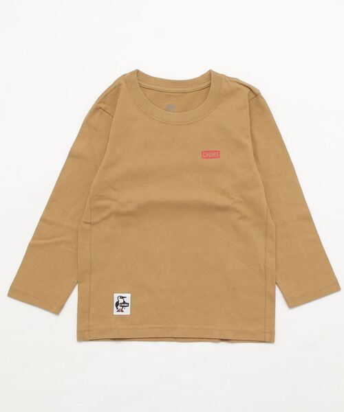 CHUMS（チャムス）の「【CHUMS】Kid's Booby Logo L/S T-Shirt（Tシャツ/カットソー・キッズ・ホワイト/ブラック/ネイビー/カーキ/パープル/ベージュ・SMALL/MEDIUM/LARGE/X-LARGE）」の21枚目の写真