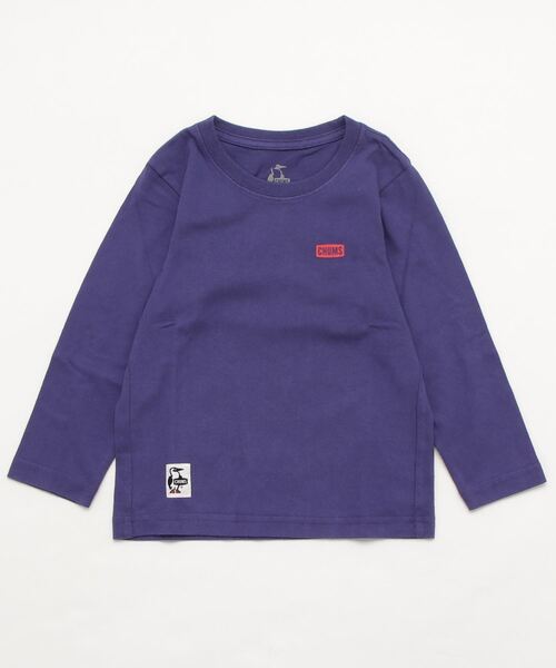 CHUMS（チャムス）の「【CHUMS】Kid's Booby Logo L/S T-Shirt（Tシャツ/カットソー・キッズ・ホワイト/ブラック/ネイビー/カーキ/パープル/ベージュ・SMALL/MEDIUM/LARGE/X-LARGE）」の20枚目の写真
