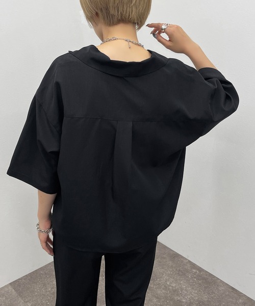 apres jour mignon（アプレジュールミニョン）の「開襟シャツ【SETUP可能】【ZOZOTOWN限定アイテム】（シャツ/ブラウス・レディース・ベージュ/ブラック/カーキ・フリー/X-LARGE）」の20枚目の写真