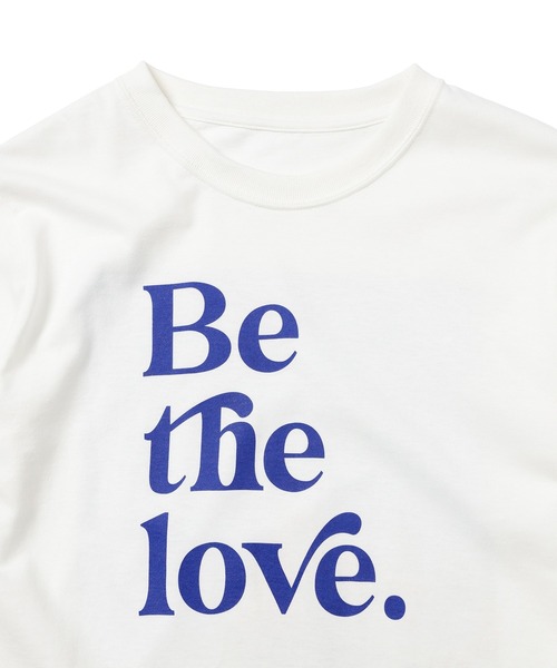 STOCK（ストック）の「Be the love long tee（Tシャツ/カットソー・レディース・ホワイト/ピンク/ブルーグレー・S/M）」の7枚目の写真