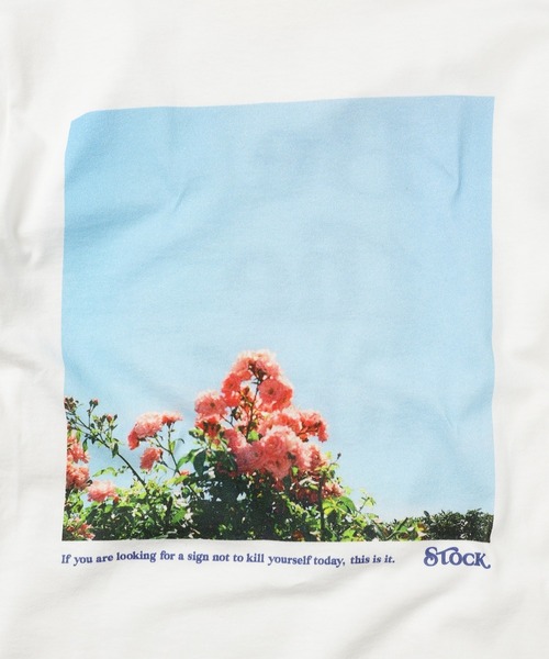 STOCK（ストック）の「Be the love long tee（Tシャツ/カットソー・レディース・ホワイト/ピンク/ブルーグレー・S/M）」の10枚目の写真