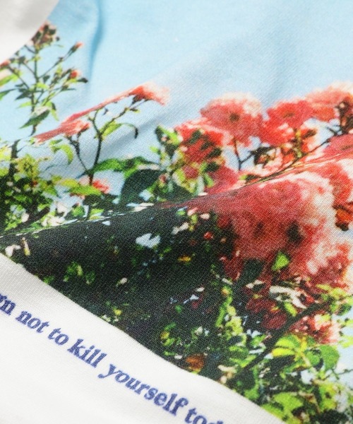 STOCK（ストック）の「Be the love long tee（Tシャツ/カットソー・レディース・ホワイト/ピンク/ブルーグレー・S/M）」の5枚目の写真