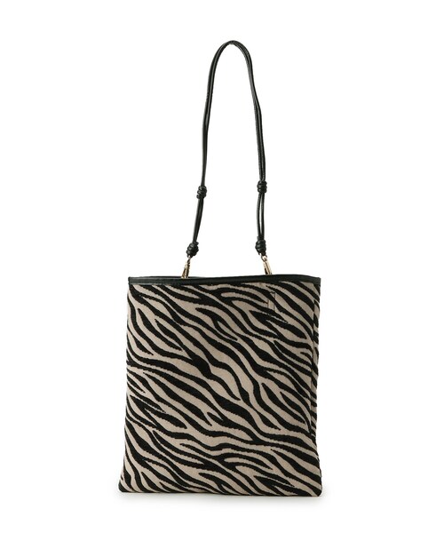 THE SHOP TK （ザ ショップ ティーケー ）の「◆2WAYアニマルクラッチトート（クラッチバッグ・レディース・キャメル/ホワイト系8・99）」の3枚目の写真