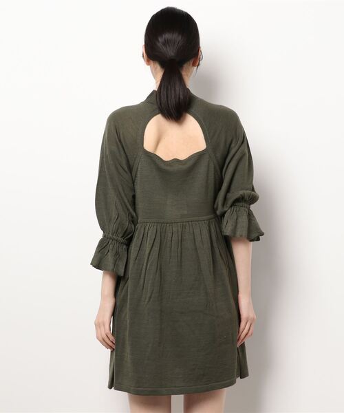 moussy マウジー　VOLUME SLEEVE B／N KNIT チュニック moussy - moussy VOLUME SLEEVE B／N KNIT チュニックの通販 by Bambi
