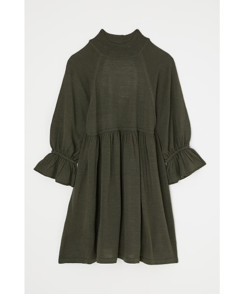 MOUSSY LOOSE KNIT チュニック MOUSSY（マウジー）の「BACK OPEN SHEER KNIT チュニック（チュニック