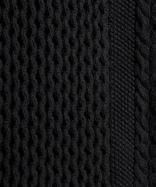 MONKEY TIME（モンキータイム）の「＜monkey time＞ C/AC ALAN CN VEST/ニットベスト（ニット/セーター・メンズ・ブラック/ナチュラル・M/L）」の3枚目の写真