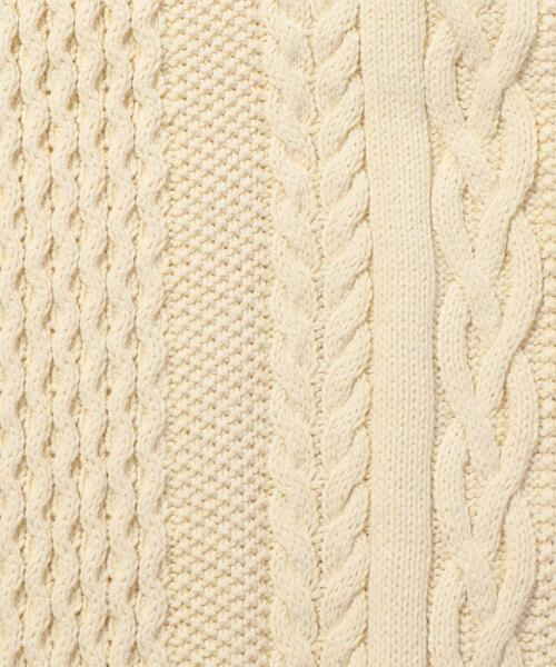 MONKEY TIME（モンキータイム）の「＜monkey time＞ C/AC ALAN CN VEST/ニットベスト（ニット/セーター・メンズ・ブラック/ナチュラル・M/L）」の10枚目の写真