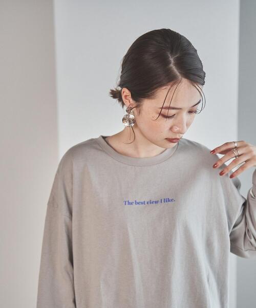 coen（コーエン）の「トラベルフォトプリントロングスリーブTシャツ（Tシャツ/カットソー・レディース・オフホワイト/ブラック/ライトグレー・L/M）」の12枚目の写真