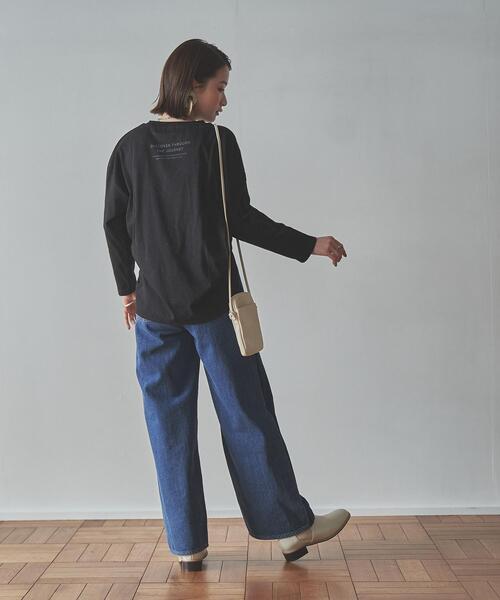 coen（コーエン）の「トラベルフォトプリントロングスリーブTシャツ（Tシャツ/カットソー・レディース・オフホワイト/ブラック/ライトグレー・L/M）」の19枚目の写真