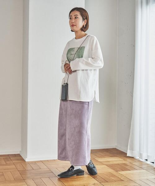 coen（コーエン）の「トラベルフォトプリントロングスリーブTシャツ（Tシャツ/カットソー・レディース・オフホワイト/ブラック/ライトグレー・L/M）」の15枚目の写真