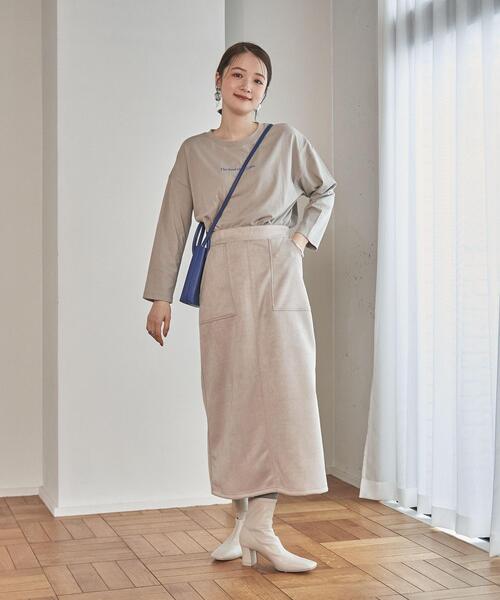 coen（コーエン）の「トラベルフォトプリントロングスリーブTシャツ（Tシャツ/カットソー・レディース・オフホワイト/ブラック/ライトグレー・L/M）」の5枚目の写真